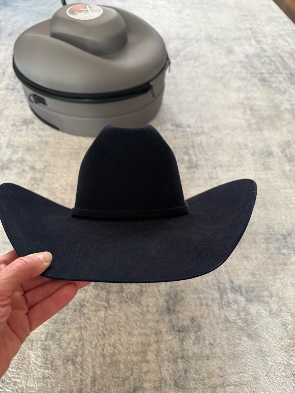 American Hat Co. Navy 40x Felt Western Hat - Picture 2 of 12